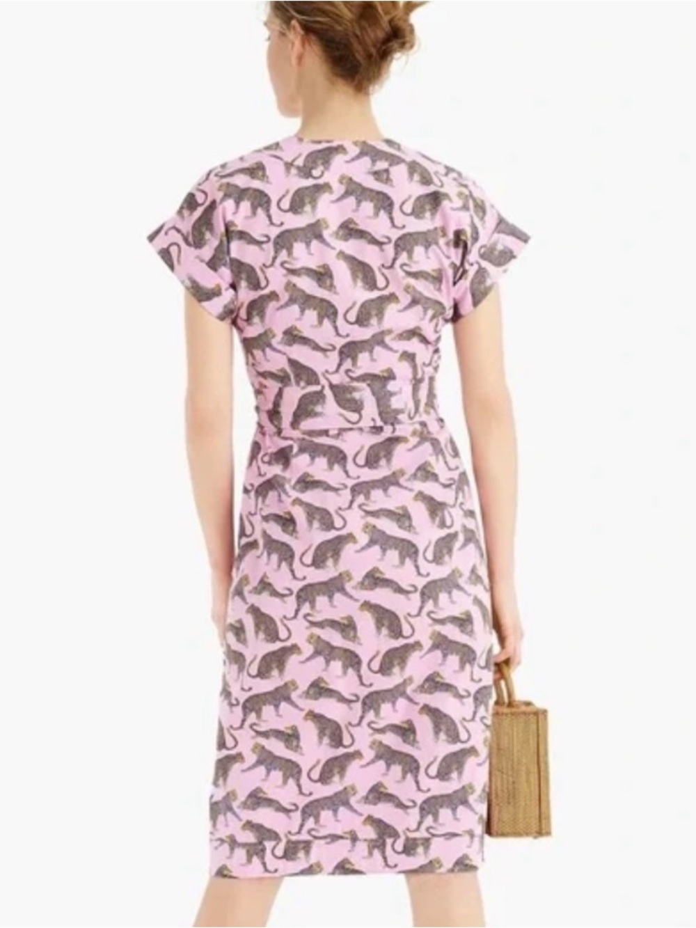 J. Crew Ratti Cheetah-print Wrap Dress - Picture 2 of 8